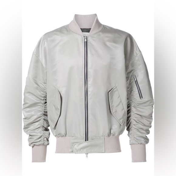 Fear of God Silver Bomber Jacket *as seen on Hailey Beiber* - Picture 2 of 6